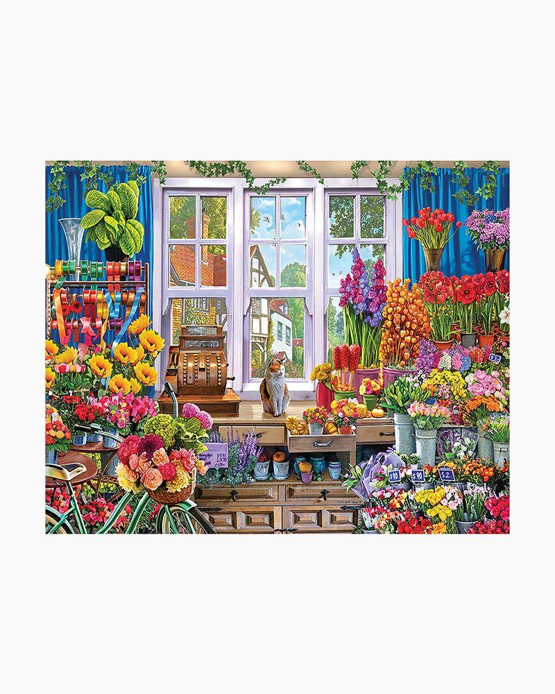 White Mountain 1000 Piece Puzzle - Flower Shoppe