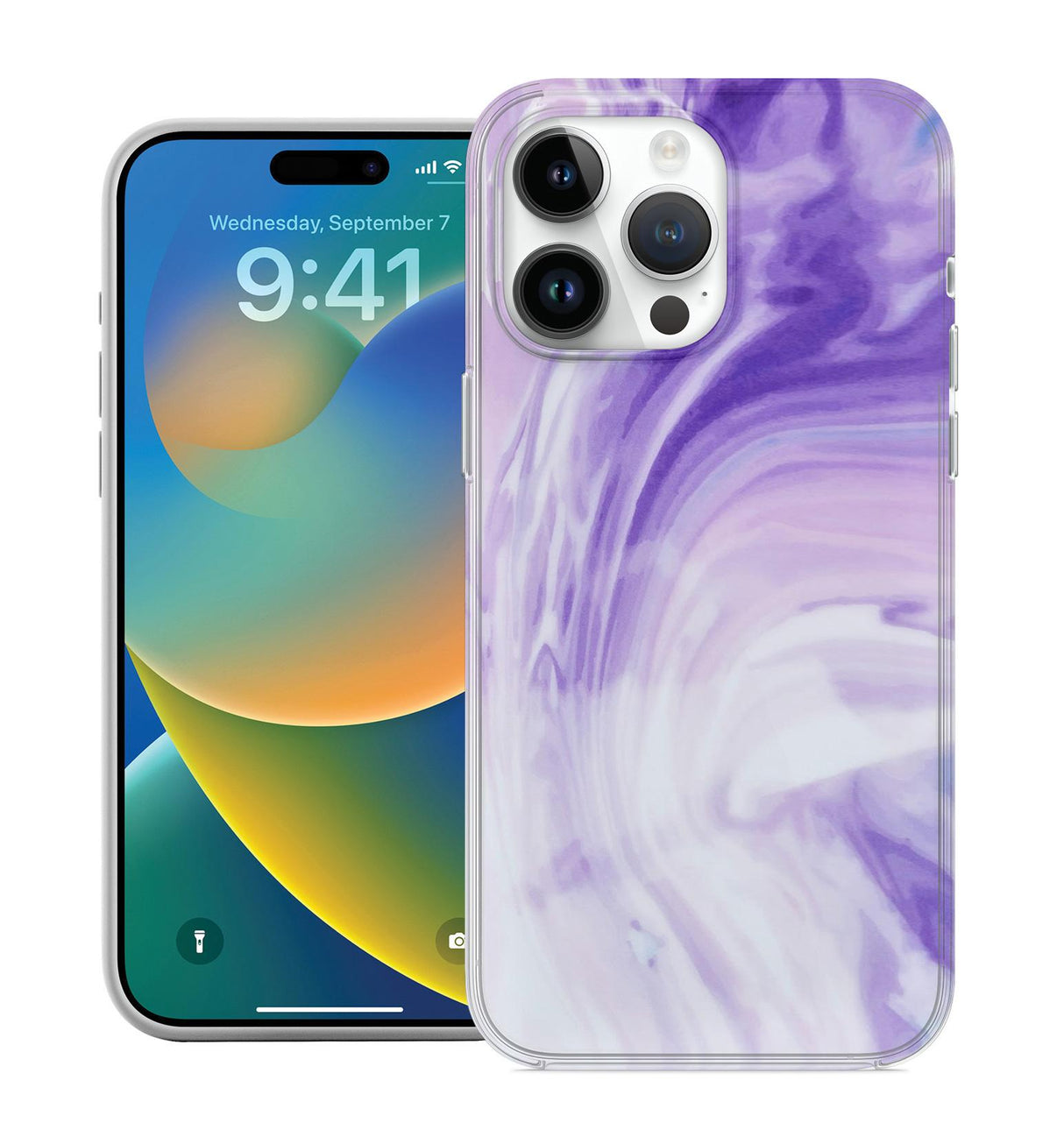 BASE IPHONE 15 PRO (6.1) - MARBLE LUXURY SHOCKPROOF COVER MAGSAFE