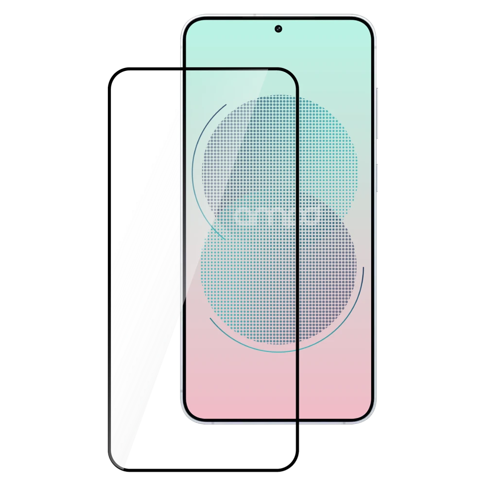 AMPD - 3D Full Faced Impact Flex Glass Screen Protector for Samsung Galaxy S25 - Clear