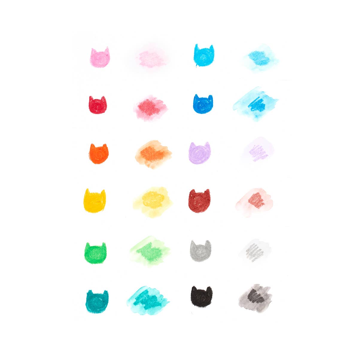 OOLY - Cat Parade: Twist-Up Watercolor Gel Crayons (Set of 12)