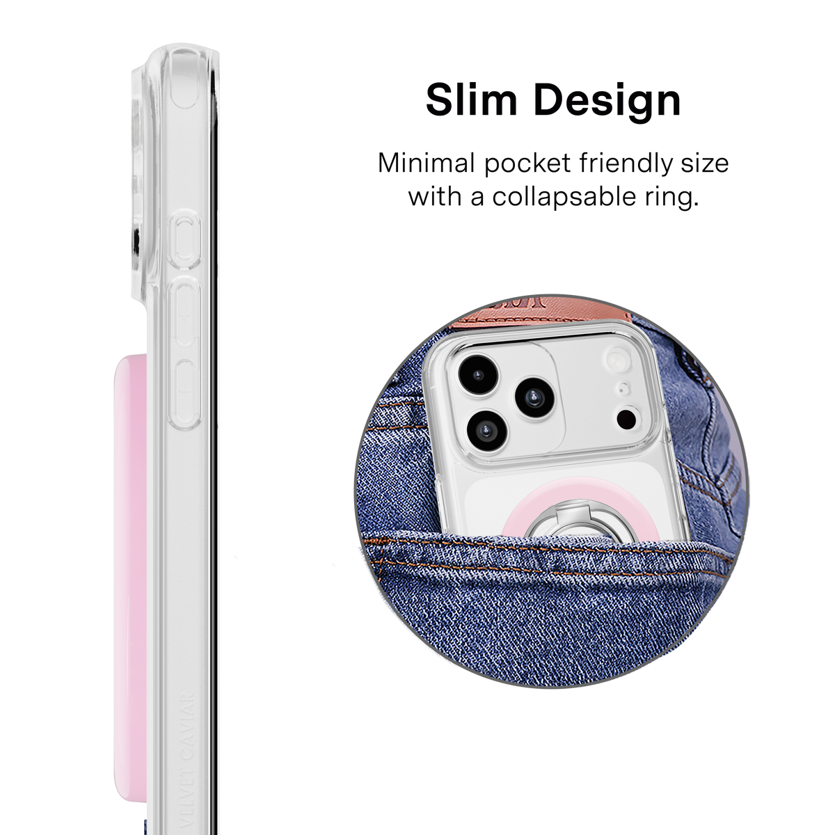 VELVET CAVIAR - 3pc Phone Accessory Gift Set - Strawbery Milk