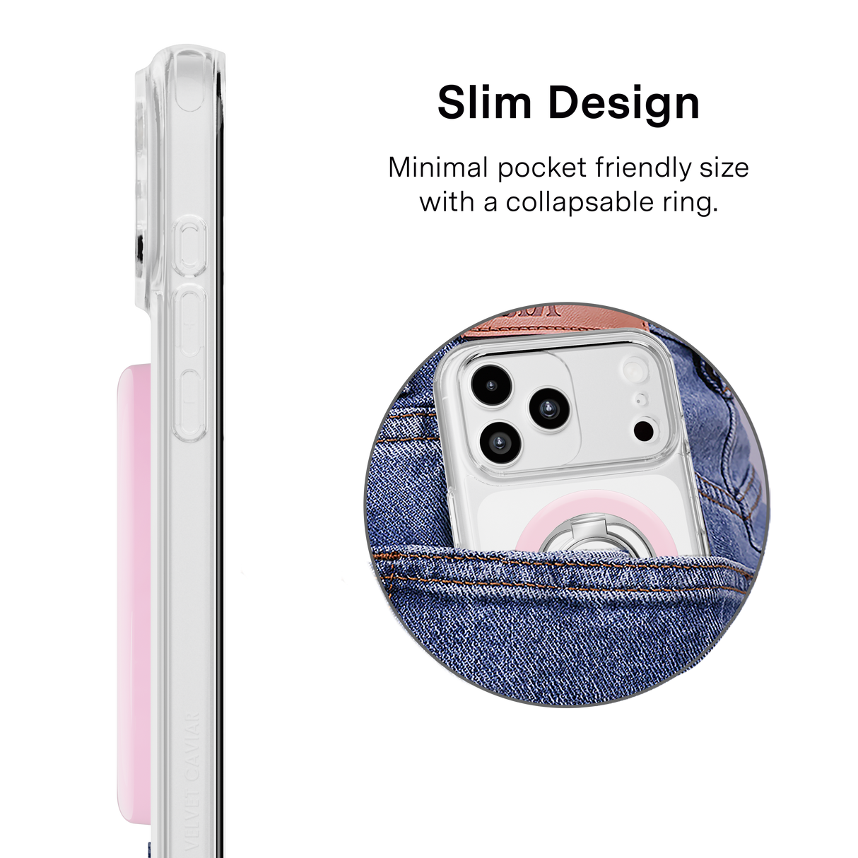 VELVET CAVIAR - Magnetic Phone Ring & Stand- Strawberry Milk