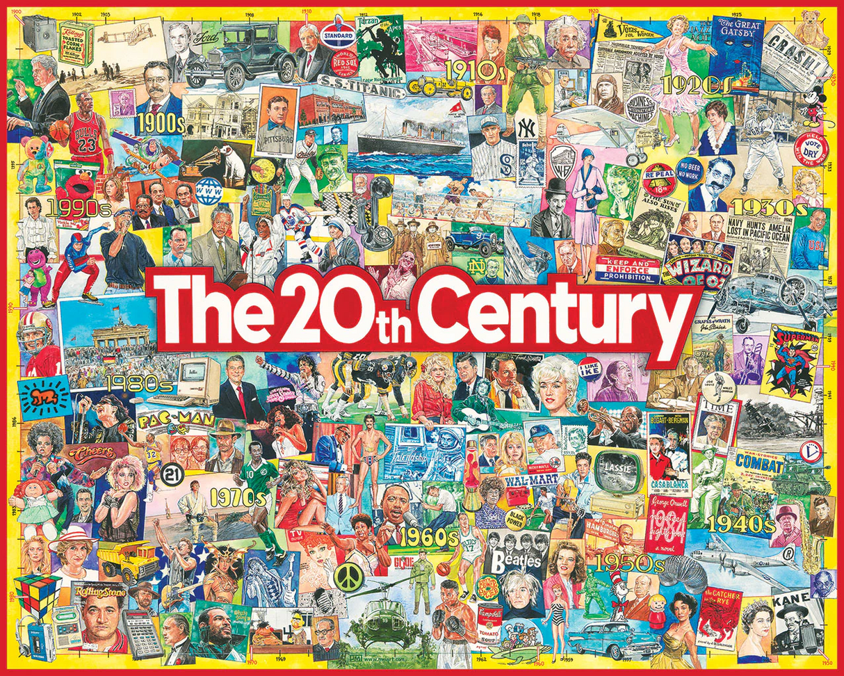 White Mountain Puzzles The 20th Century 1000 Piece Jigsaw Puzzle