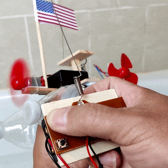 Kitsville - Radio-Controlled Boat DIY Kit, Educational STEM Toy for Kids