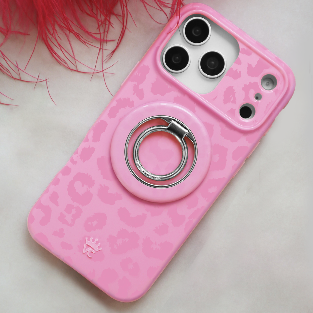 VELVET CAVIAR - IPhone 17 Pro MagSafe Case + Mag Phone Grip–Hot Pink Leopard