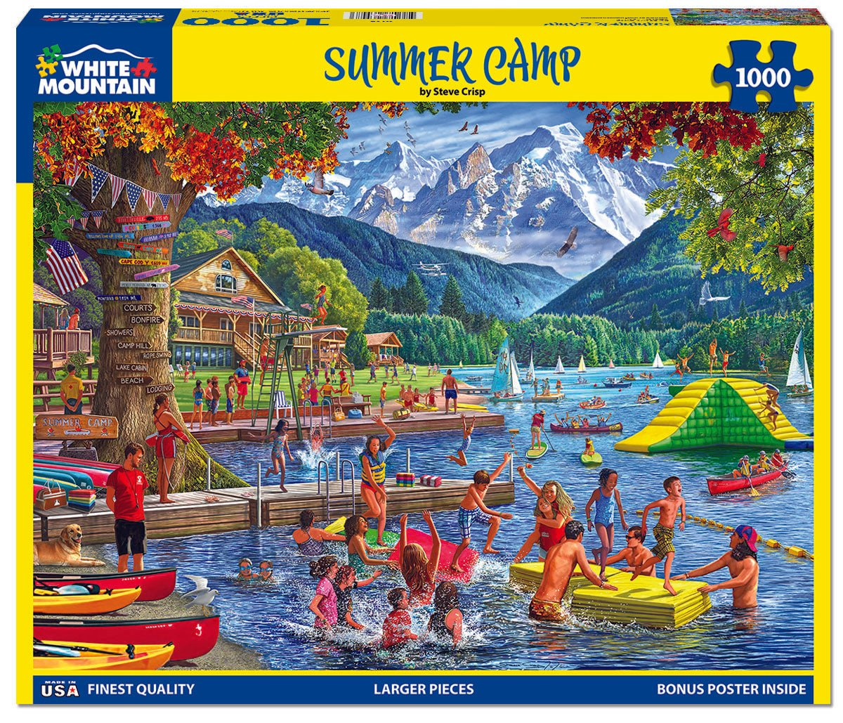 White Mountain Summer Camp - 1000 Piece Jigsaw Puzzle