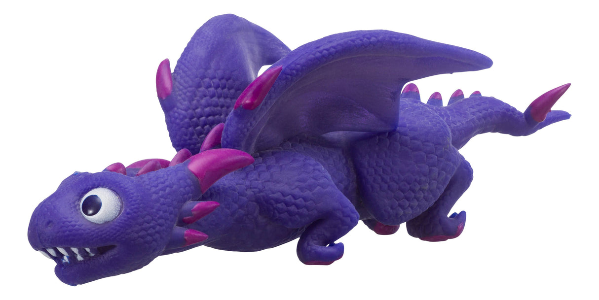 Toysmith - 10" Dragon Stretchy, Assorted Colors, Tactile Fun