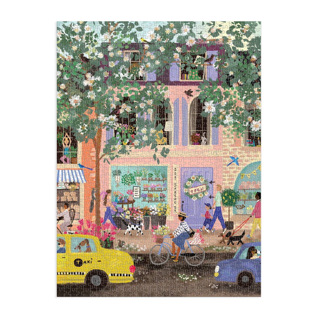 Galison - Spring Street 1000 Piece Puzzle In a Square box