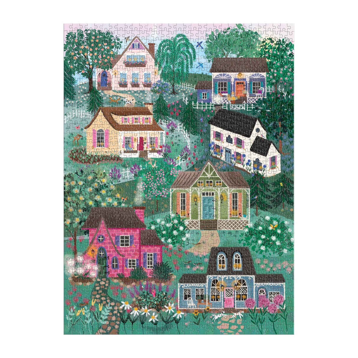 Galison - Joy Laforme The Cottage Hills 1000 Piece Puzzle in a Square Box