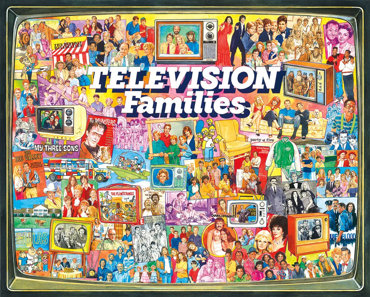 White Mountain TV Families - 1000 Piece Jigsaw Puzzle