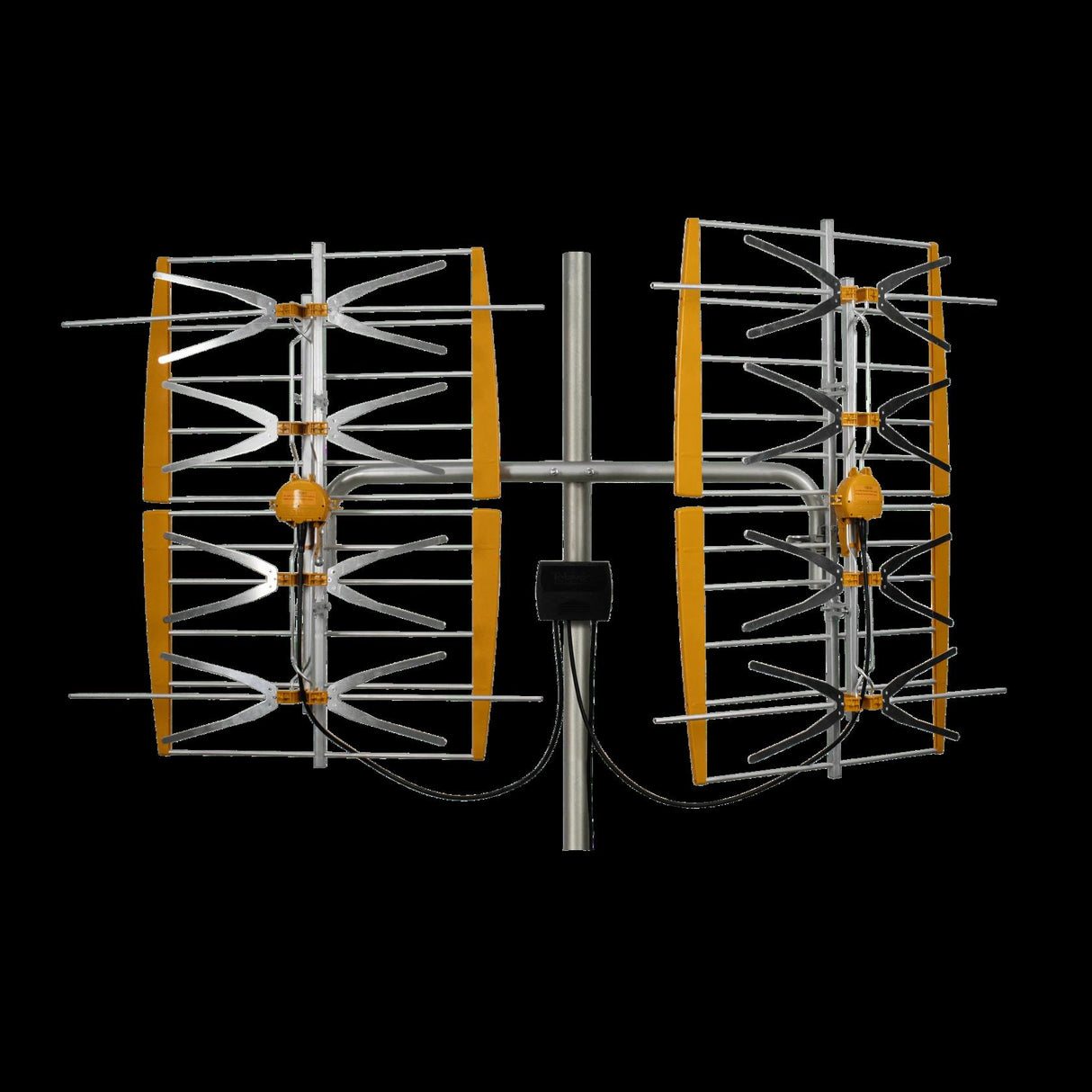 Televes 108381, 8 Bay Dipole Array Amplified Antenna, hi-VHF/UHF, 5G/LTE Filtered, Multi-directional Dual Market