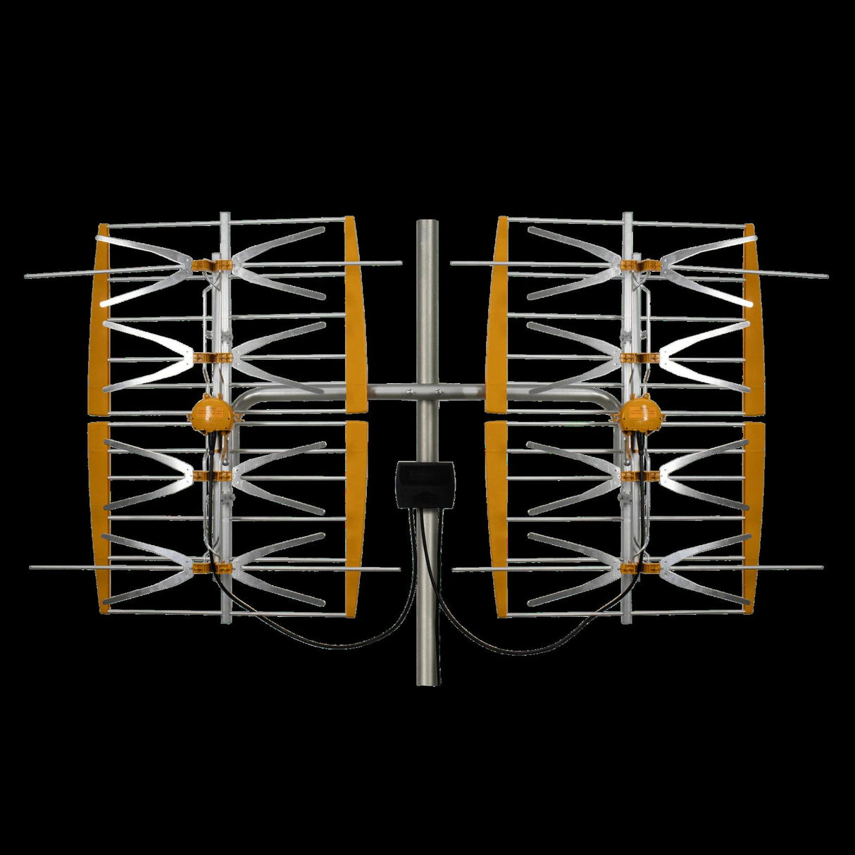Televes 108381, 8 Bay Dipole Array Amplified Antenna, hi-VHF/UHF, 5G/LTE Filtered, Multi-directional Dual Market