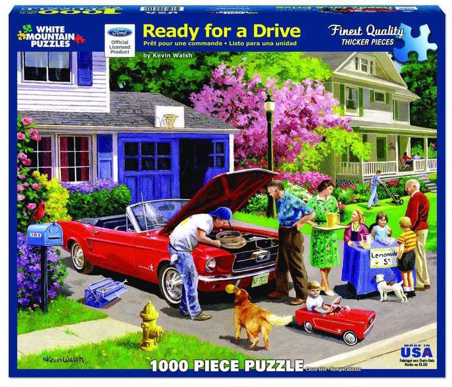 White Mountain Puzzles Ready for a Drive - 1000 Piece Jigsaw Puzzle