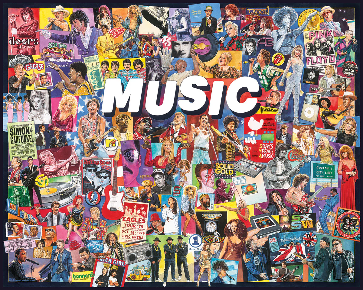 White Mountain Puzzles Music - 1000 Piece Jigsaw Puzzle