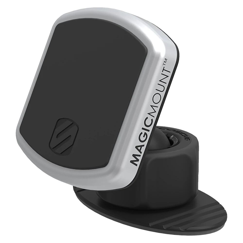 Scosche - MagicMount Pro Dash Mount for PopSockets - Black and Silver