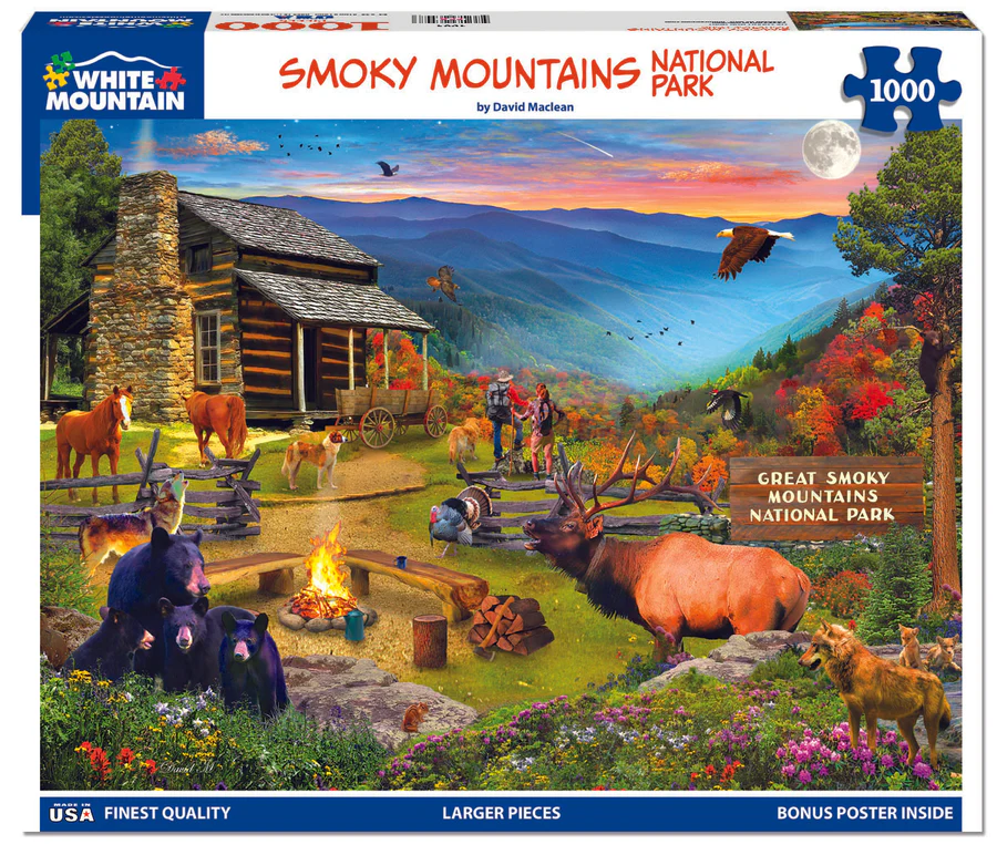 White Mountain - Great Smoky National Park - 1000 Piece Jigsaw Puzzle