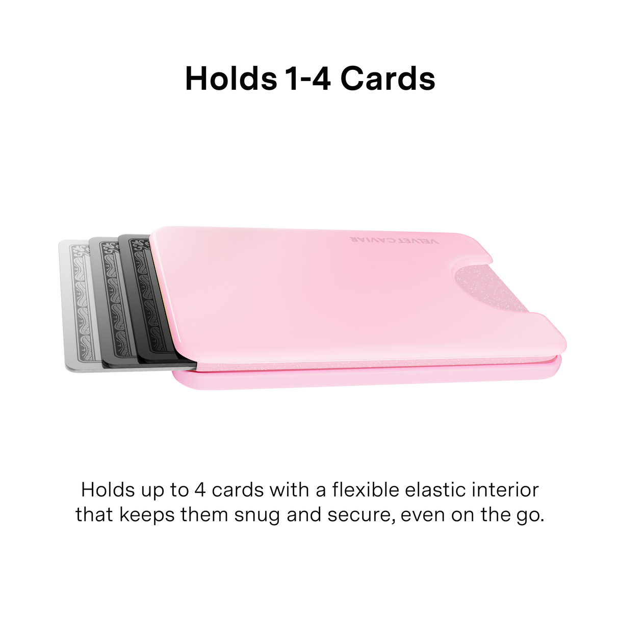 VELVET CAVIAR - Magnetic Phone Wallet- Strawberry Milk