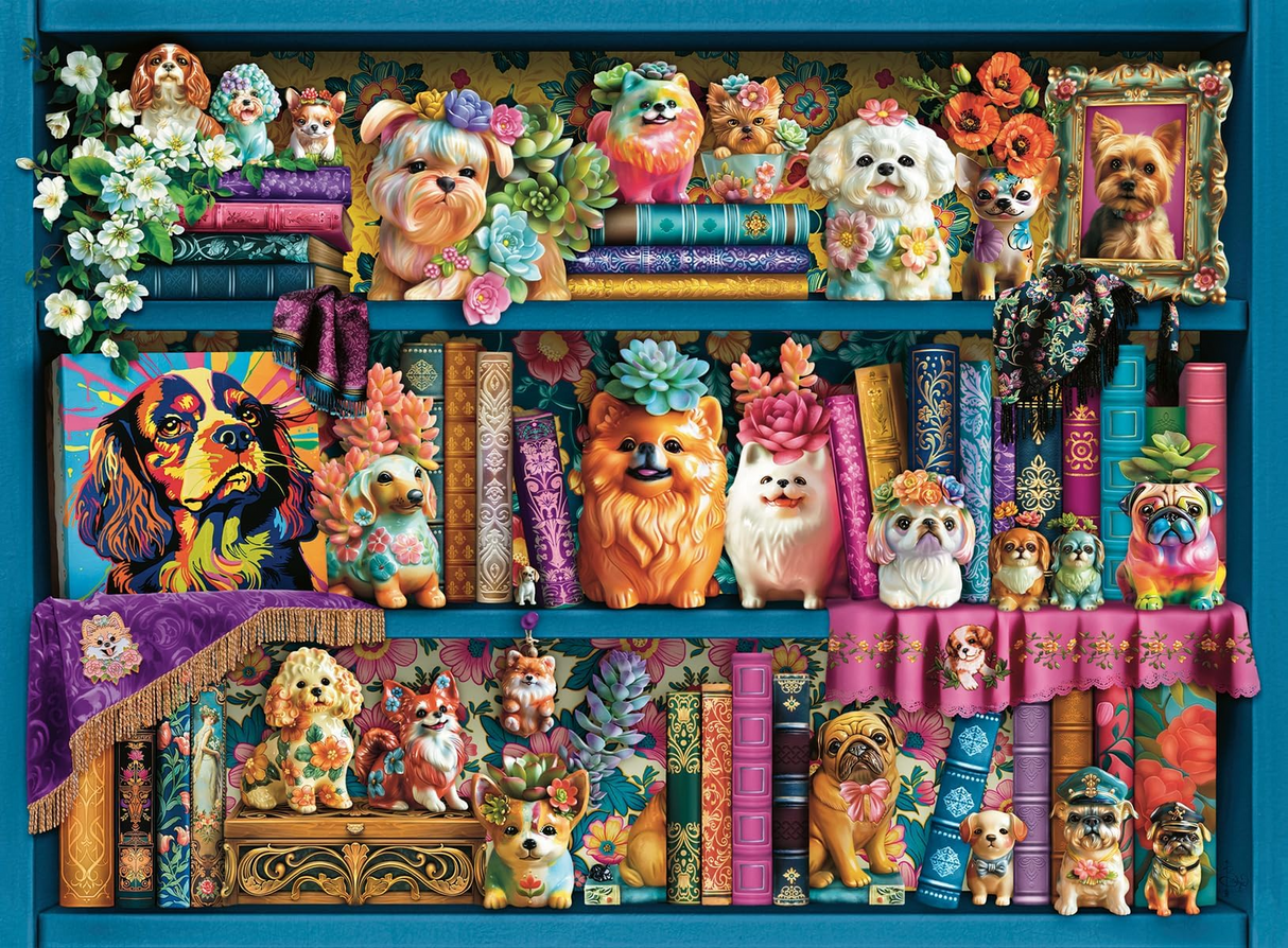 Ravensburger Precious Porcelain Pups 500 Piece Jigsaw Puzzle | Sturdy, Glare-Free Design | FSC-Certified Sustainable Product