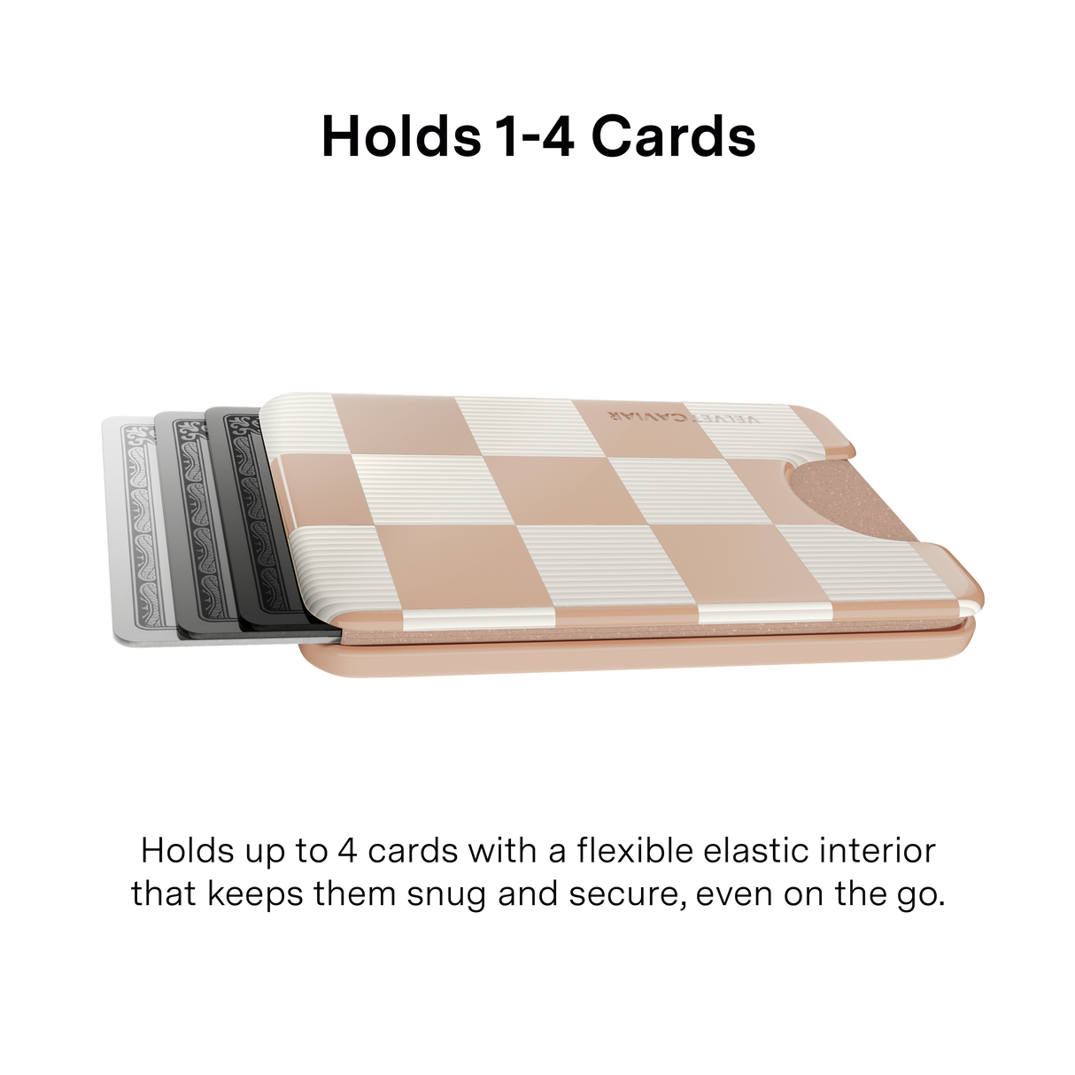 VELVET CAVIAR - Magnetic Phone Wallet- Nude Vibe Checker