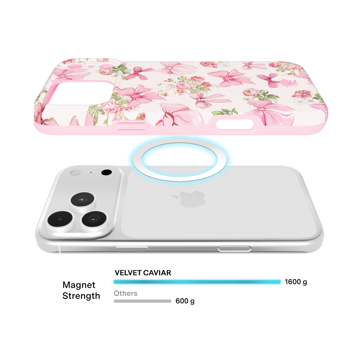 VELVET CAVIAR - IPhone 17 Pro Max MagSafe Case - Posie Pink Bow
