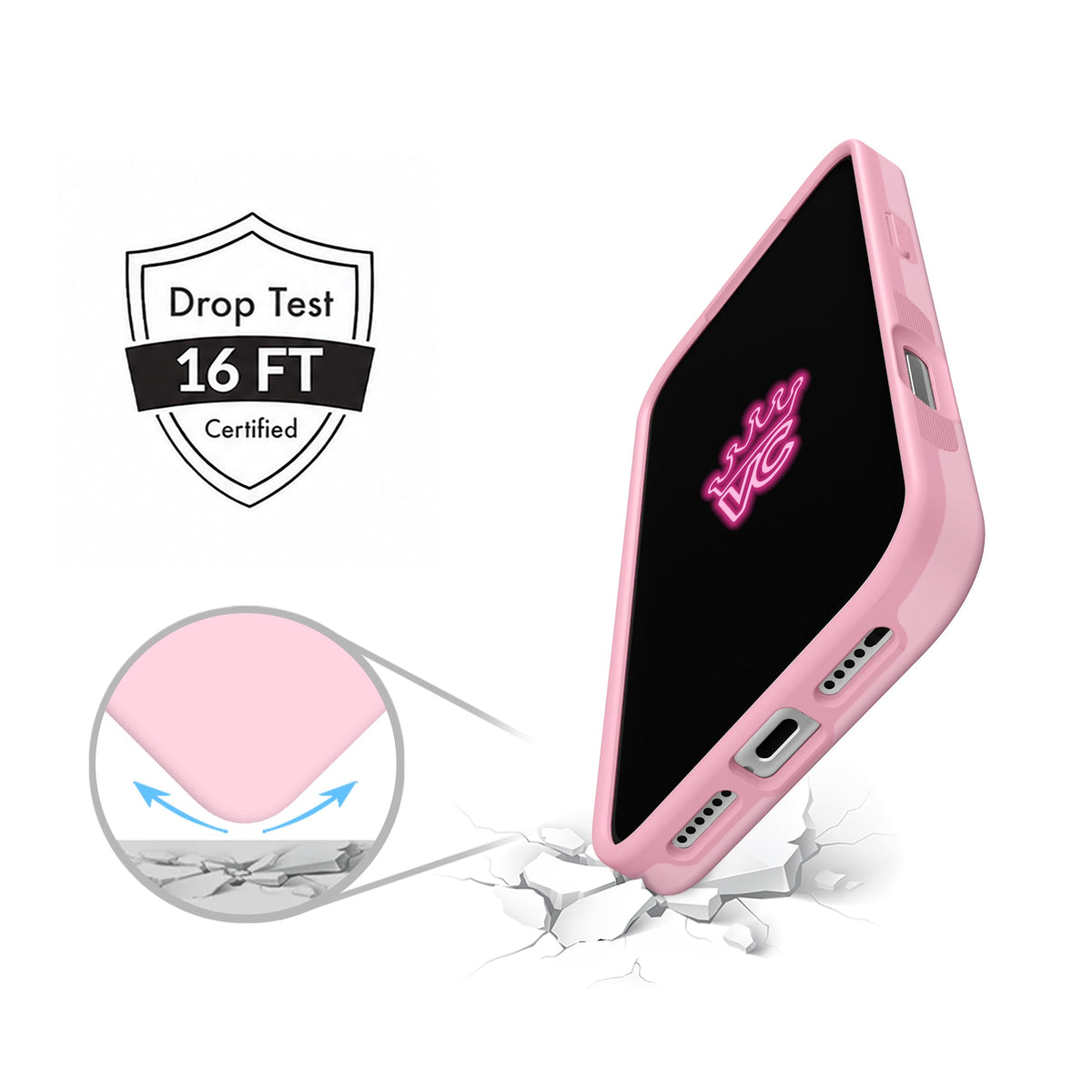 VELVET CAVIAR MagSafe Case for Apple iPhone 18 Pro Max / 17 Pro Max, Strawberry Milk, angle view