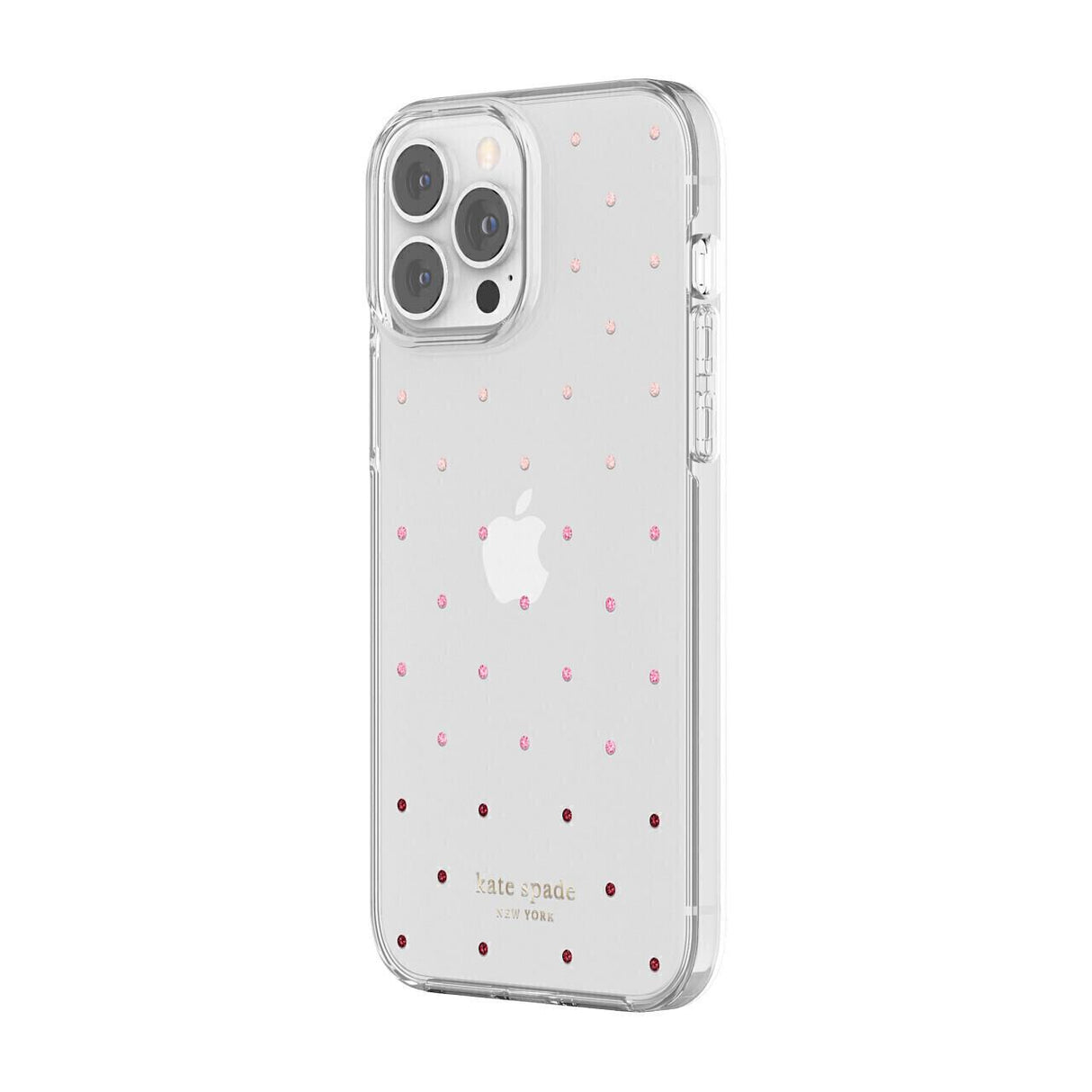 KATE SPADE - HARDSHELL CASE FOR APPLE IPHONE 13 PRO MAX / 12 PIN DOT Ombre/Pink/Clear