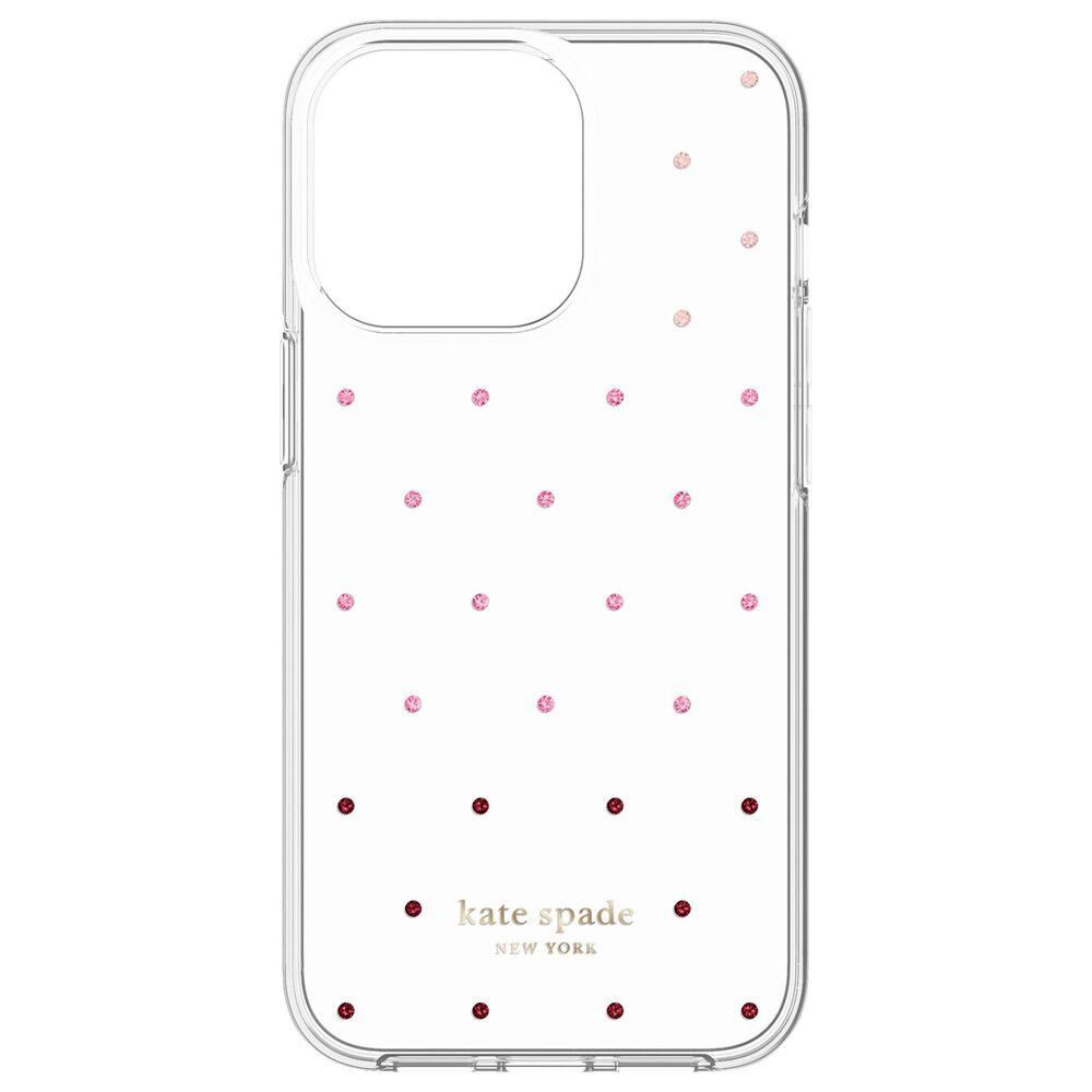 KATE SPADE - HARDSHELL CASE FOR APPLE IPHONE 13 PRO MAX / 12 PIN DOT Ombre/Pink/Clear