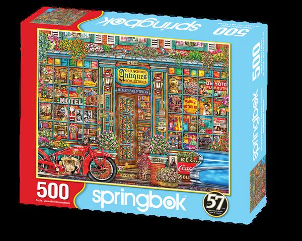 Springbok 500 Piece Jigsaw Puzzle Old School Antiques
