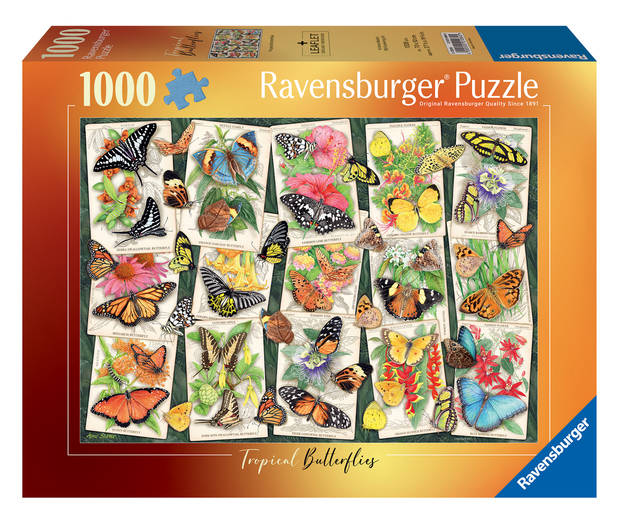 Ravensburger - Tropical Butterflies - 1000 Piece Puzzle