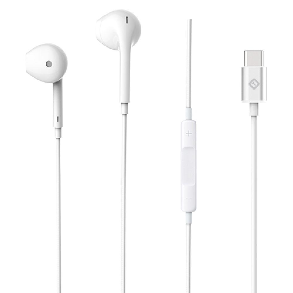TEKYA T-BUDS USB-C EARBUDS WITH USB TYPE C CONNECTOR AND IN-LINE MIC AND CONTROL