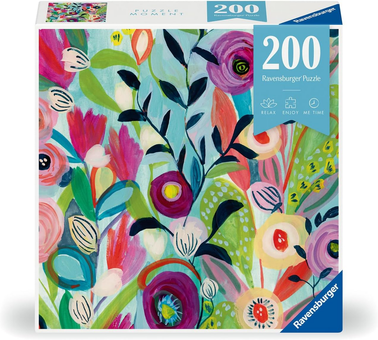 Ravensburger Puzzle Moment: Watercolor Bouquet 200 Piece Jigsaw Puzzle for Adults - Handcrafted Tooling, Made in Germany, Every Piece Fits Together Perfectly
