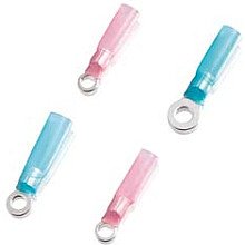 HEAT SHRINKABLE RING TERMINALS HEAT BRAZED TYPE 22-16 AWG/16-14 AWG (20PCS/PACK)