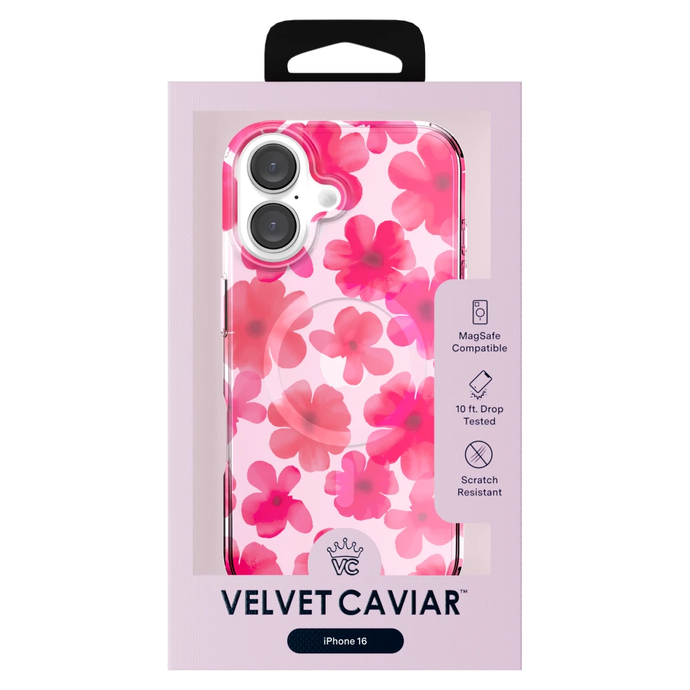 Velvet Caviar - MagSafe Case for Apple iPhone 16 - Cherry Blossom