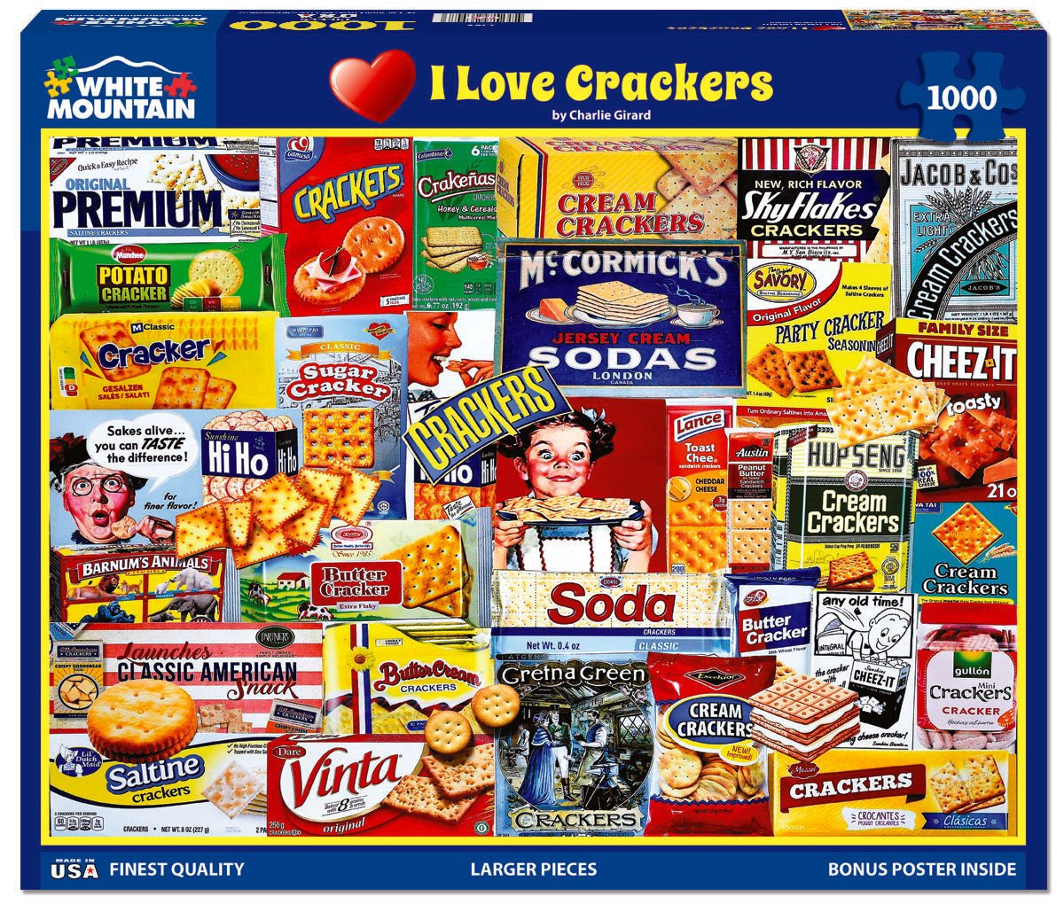I Love Crackers - 1000 Piece Jigsaw Puzzle