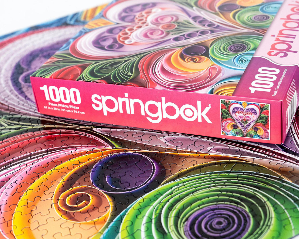 Springbok Paper Hearts 1000 Piece Jigsaw Puzzle