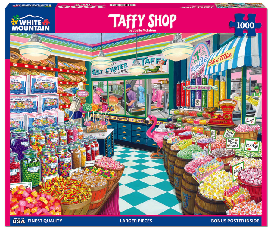 White Mountain Puzzles - Taffy Shop - 1000 Piece Jigsaw Puzzle