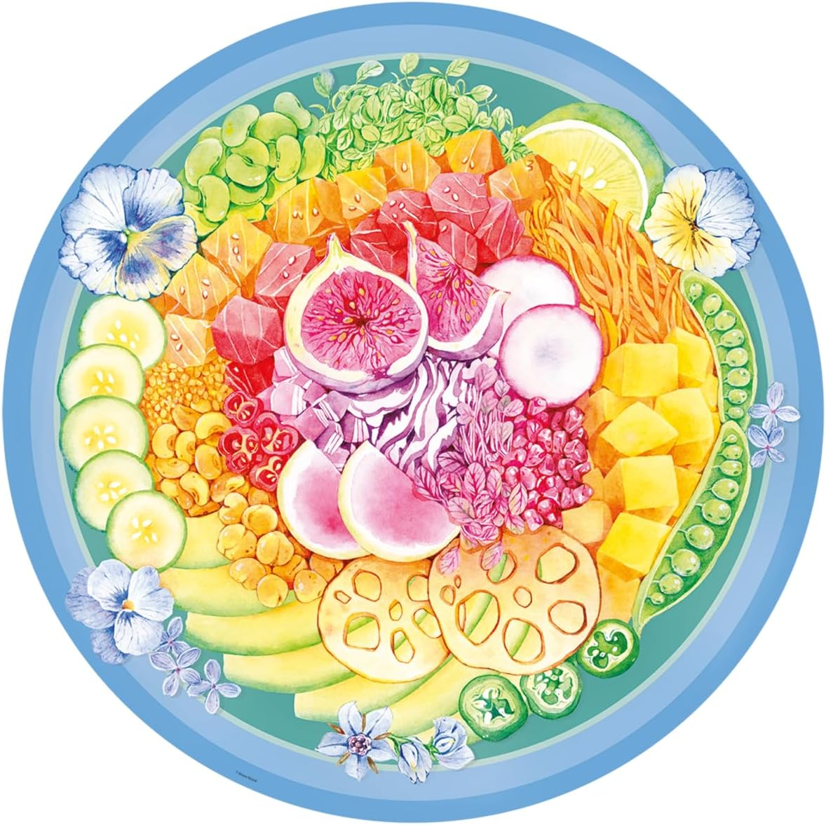 Ravensburger Poke Bowl 500 pc Round Puzzle