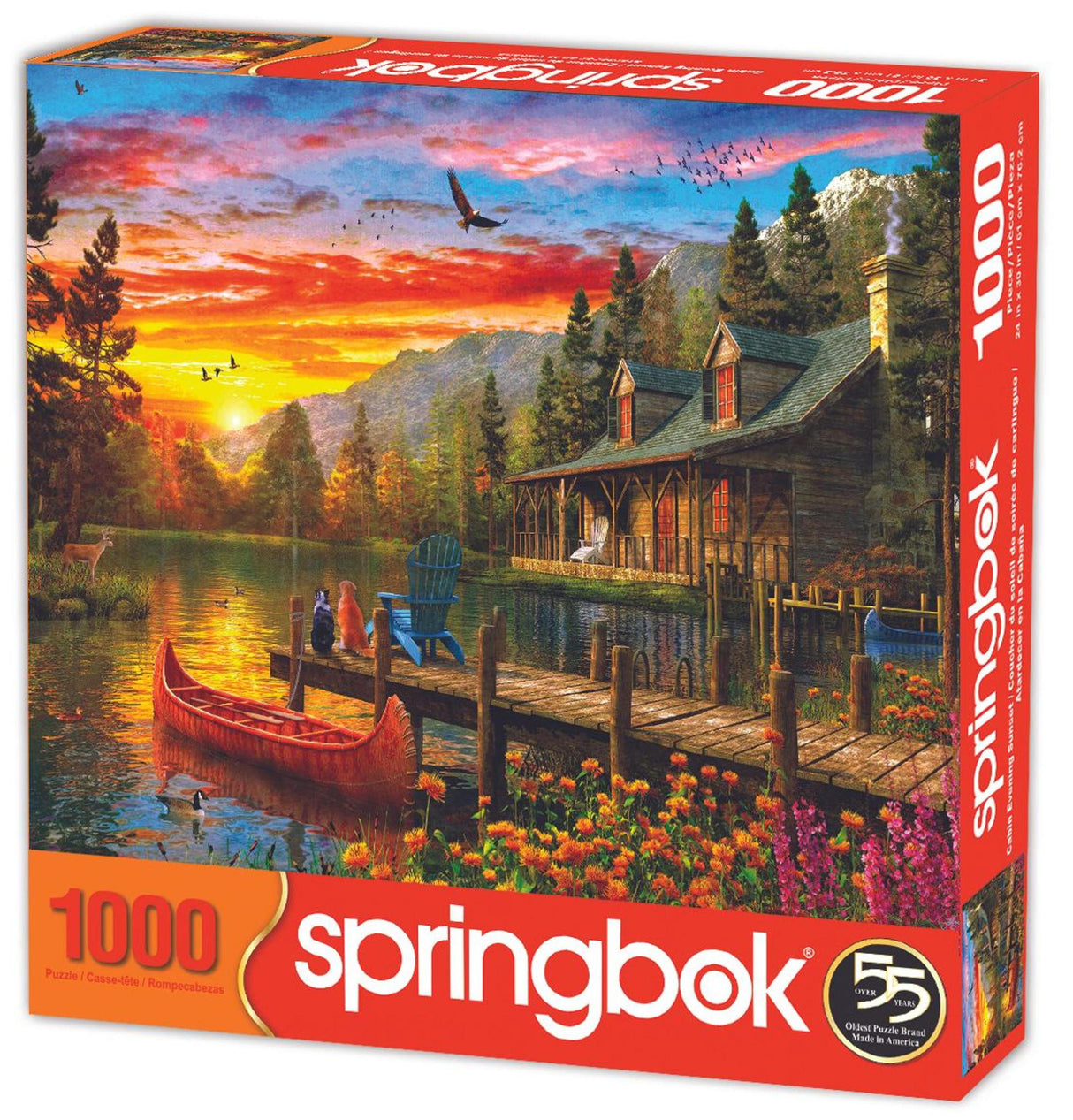 Springbok Cabin Evening 1000 Piece Jigsaw Puzzle