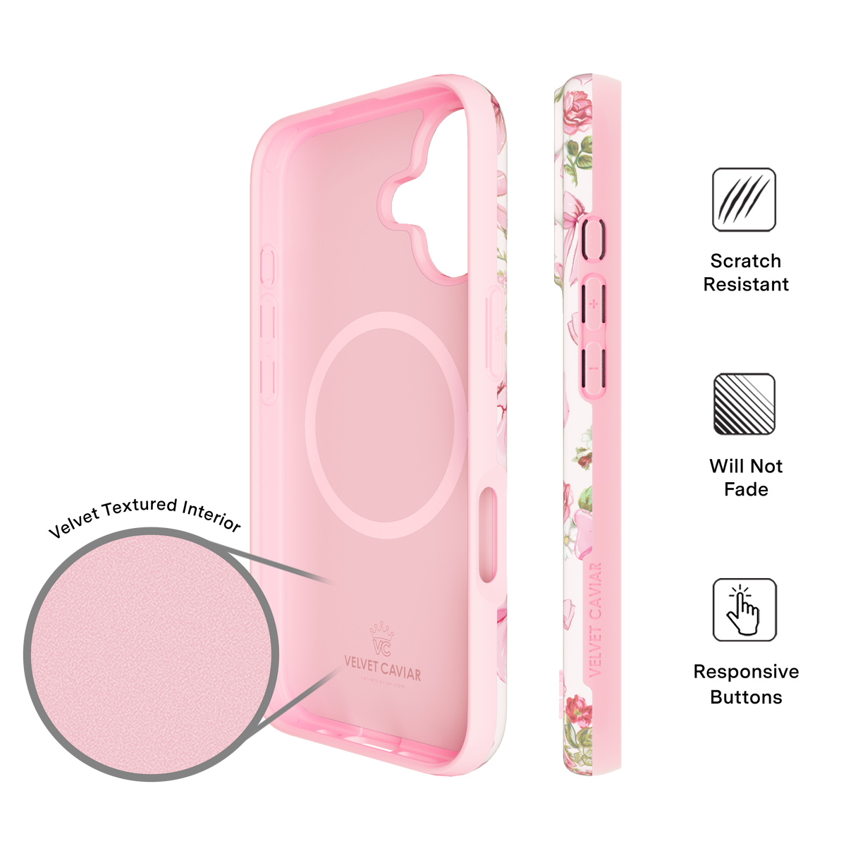 VELVET CAVIAR - IPhone 17 MagSafe Case - Posie Pink Bow