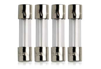 15A 125V 5X20MM FAST-ACTING GLASS FUSE (4-PACK)