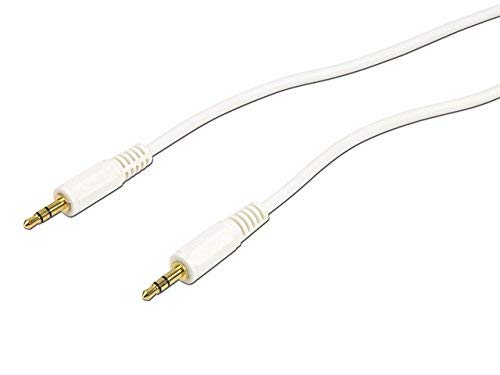 6FT 3.5MM PLUG TO 3.5MM PLUG GOLD-PLATED AUXILIARY CABLE