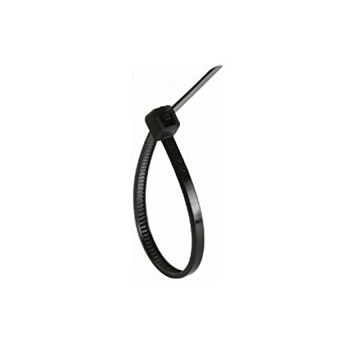 CABLE TIE 4IN 18LB NYLON SELF-LOCKING BLACK 100 PACK