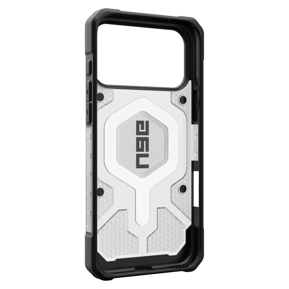 Urban Armor Gear (UAG) - Pathfinder Clear MagSafe Case for Apple iPhone 17 Pro Max - Ice and Silver