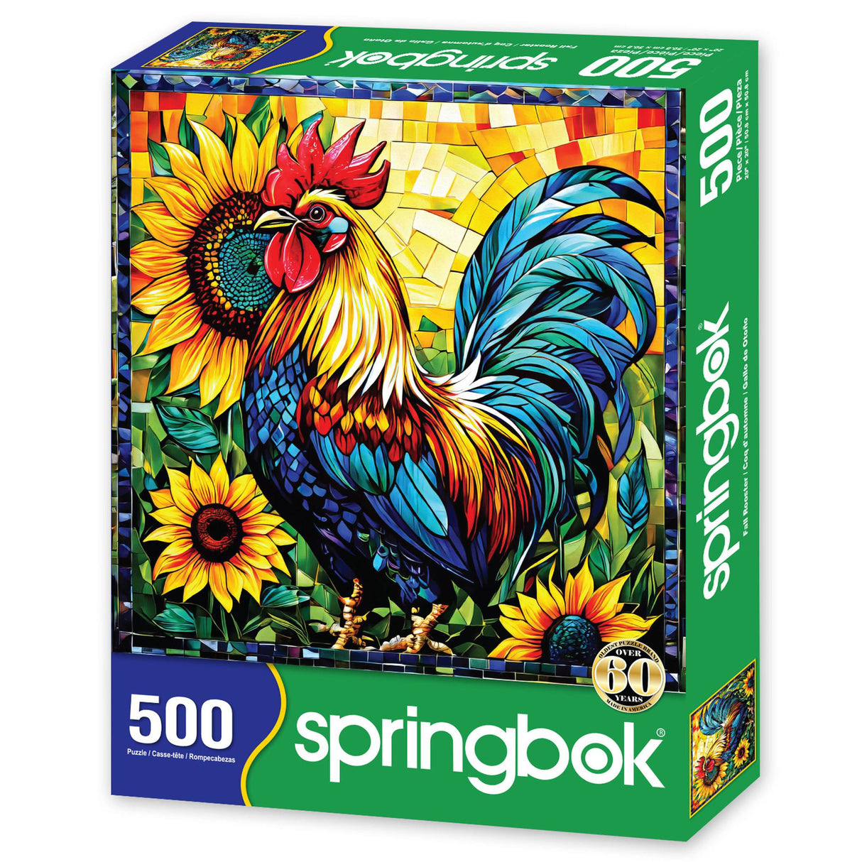 Springbok Fall Rooster 500 Piece Jigsaw Puzzle