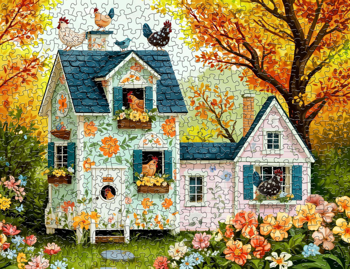 Springbok Hen House Hideaway 500 Piece Puzzle