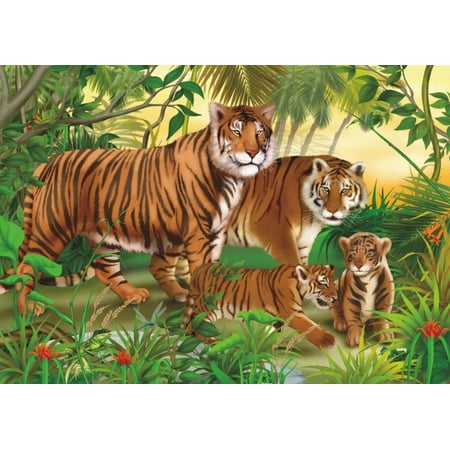 D-Toys Tigers 240 Piece Children'S Jigsaw Puzzle