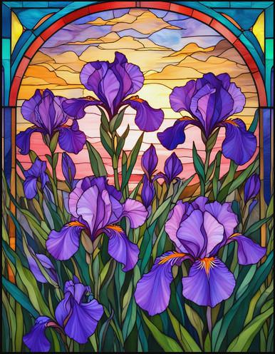 Springbok Stain Glass Iris 500Pc Limited Release Puzzle