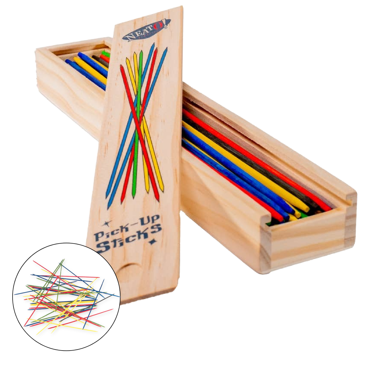 Toysmith - Neato! 41-Piece Pick-Up Sticks Game- Retro Classic, vintage