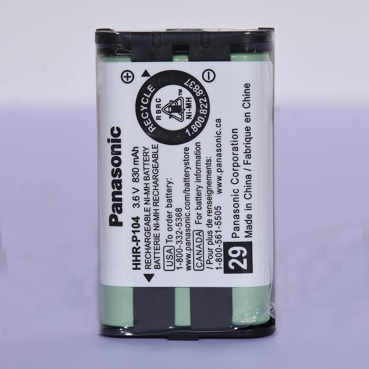 Panasonic 3.6V 830mAh NIMH AAA Cordless Phone Battery