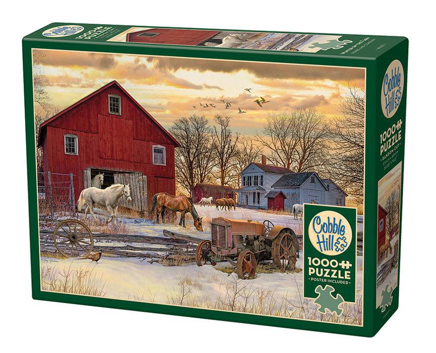 Cobble Hill Winter on the Farm 1000 Piece